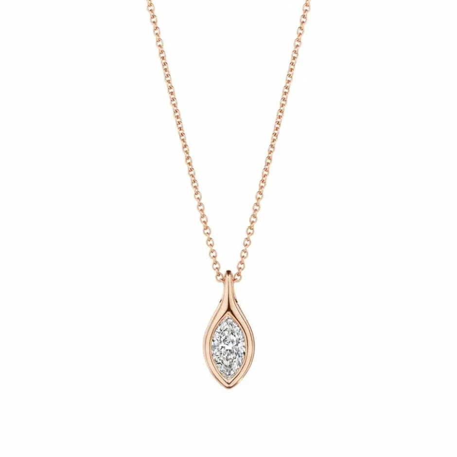 Zadok Privé Adjustable Bezel Marquise Diamond Pendant