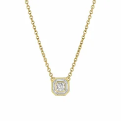 Zadok Privé Adjustable Bezel Radiant Diamond Pendant