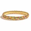 Zadok Collection 7 Alternate Row Basket Multi-Colored Sapphire And Diamond Bracelet