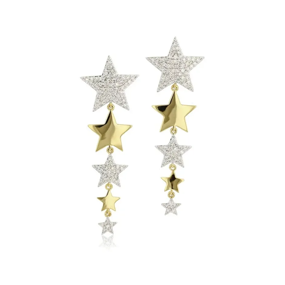 Phillips House Alternating Star Drop Earrings