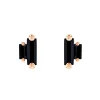 Suzanne Kalan Amalfi Double Stack Black Mix Studs