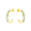 Suzanne Kalan Amalfi Frenesia Green Amethyst Hoops