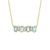 Suzanne Kalan Ann Emerald Cut Green Amethyst Bar Pendant
