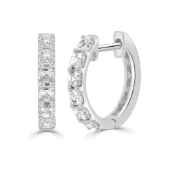 Zadok Collection Ascher-Cut Diamond Huggies