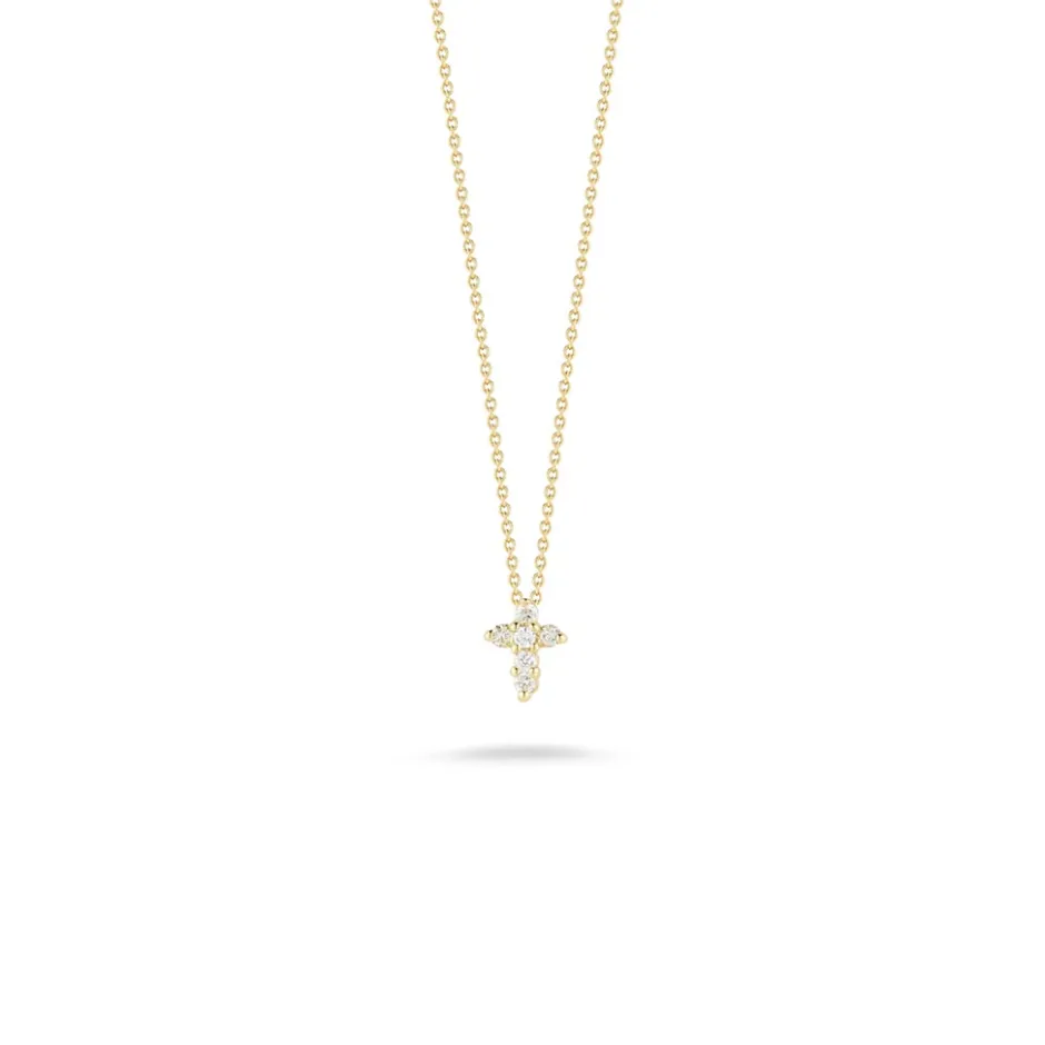 Roberto Coin Baby Cross With Diamonds Pendant