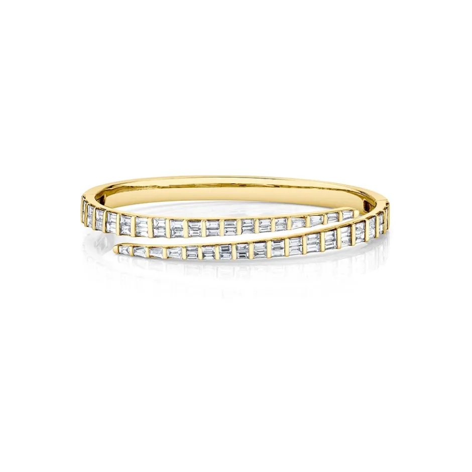 Anita Ko Baguette Diamond Coil Bracelet