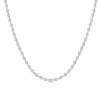 Zadok Collection Bezel Round Diamond Necklace