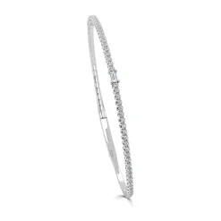 Zadok Collection Birthstone & Diamond Flexible Bangle