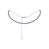 Zadok Collection Blue Sapphire Tennis Necklace