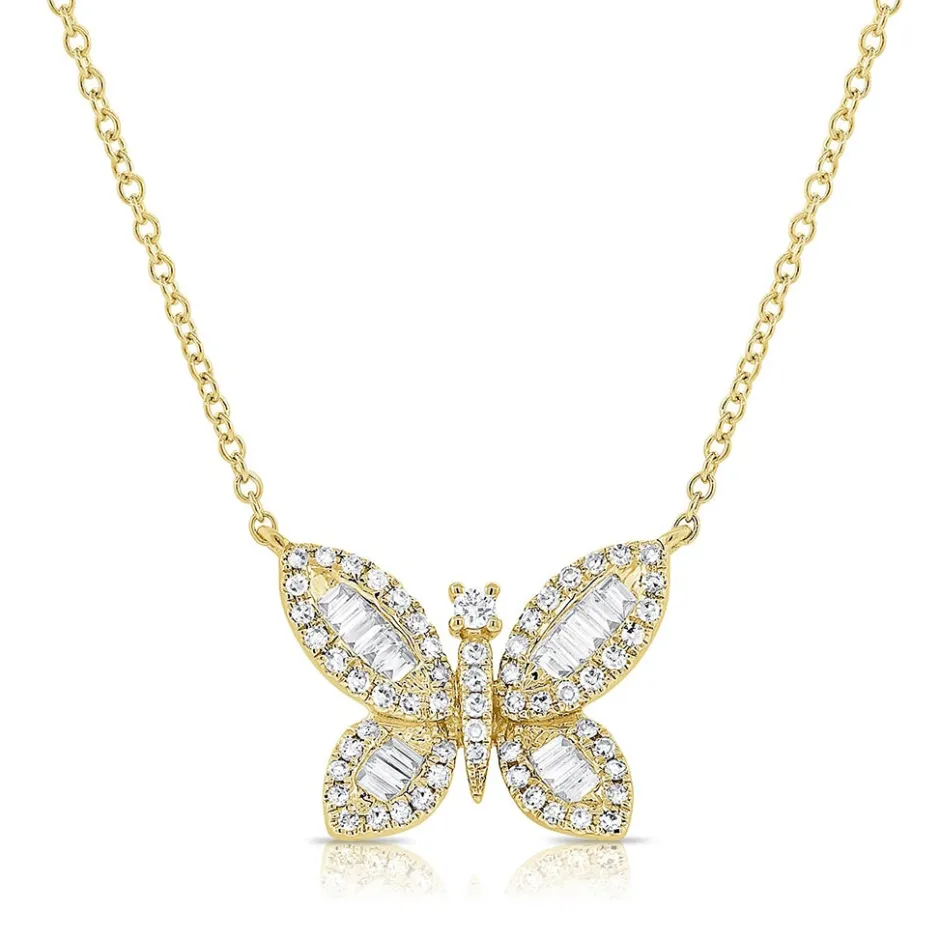Zadok Collection Butterfly Link Diamond Pendant