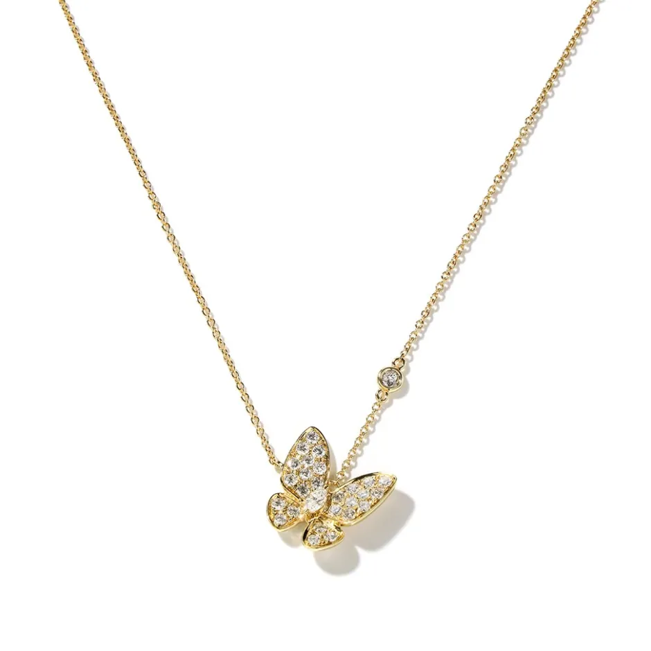 Zadok Collection Butterfly Pave Pendant