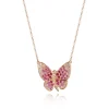 Zadok Collection Butterfly Sapphire And Diamond Pendant
