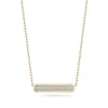 Walters Faith Carrington Gold And Diamond ID Bar Pendant