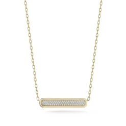 Walters Faith Carrington Gold And Diamond ID Bar Pendant