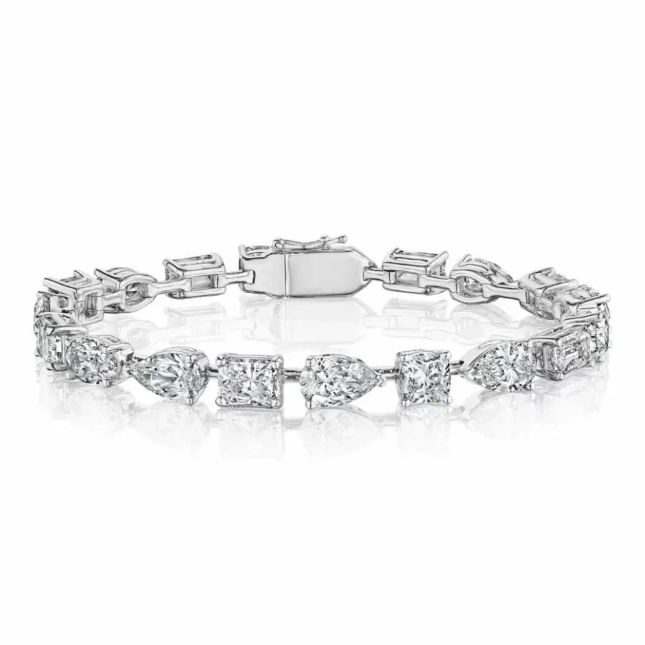 Zadok Collection Chunky Multi Shape Diamond Bracelet