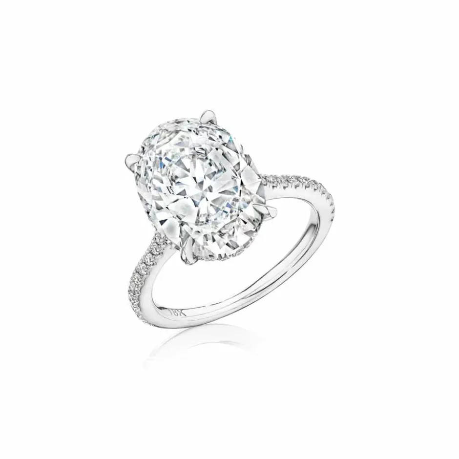 Zadok Collection Chunky Pave Diamond Engagement Ring (Setting Only)