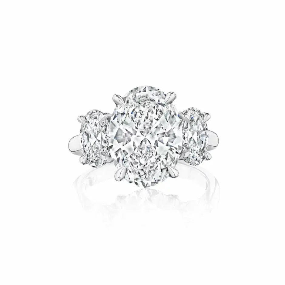 Zadok Collection Chunky Prong Oval Diamond Engagement Ring
