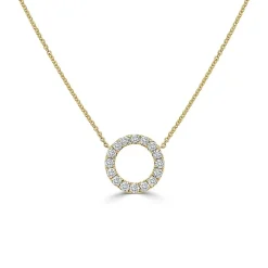Zadok Collection Circle Diamond Pendant