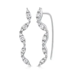 Zadok Collection Climber Diamond Earrings