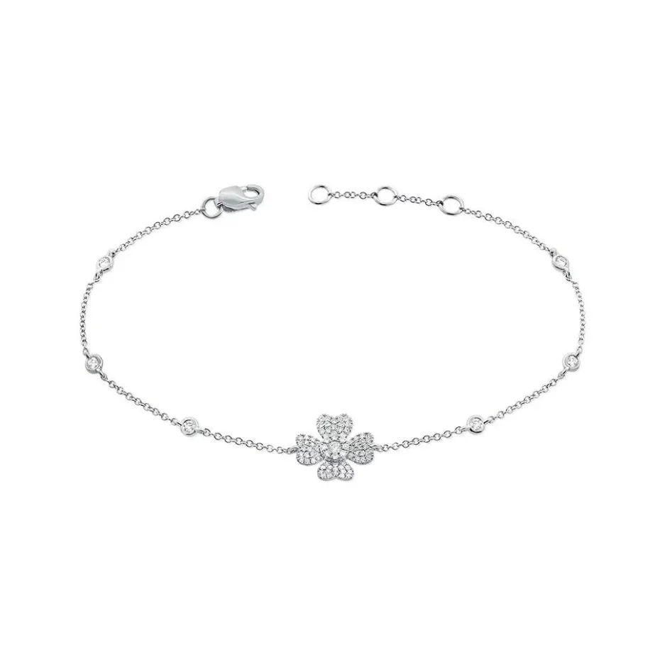 Zadok Collection Clover Diamond Bracelet
