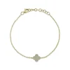 Zadok Collection Cluster Clover 0.45in Diamond Bracelet