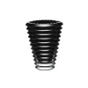 Baccarat Crystal Small Eye Round - Black Vase