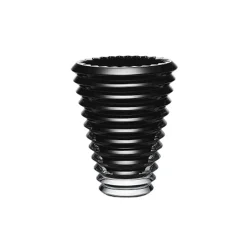 Baccarat Crystal Small Eye Round - Black Vase