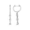 Zadok Collection Dangle Diamond And Diamond Earrings