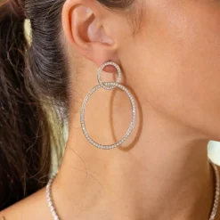 Zadok Collection Dangle Diamond Earrings