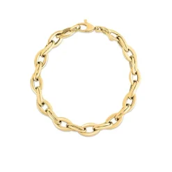 Roberto Coin Designer Gold Almond Link Bracelet