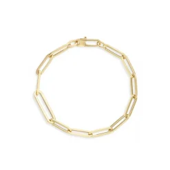 Roberto Coin Designer Gold Paperclip Bracelet