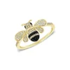 Zadok Collection Diamond & Black Diamond Bumble Bee Ring