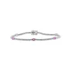 Zadok Collection Diamond & Pink Sapphire Station Tennis Bracelet