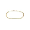 Zoe Chicco Diamond Bezel Tennis Segment Curb Chain Bracelet