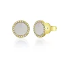 Zadok Collection Diamond Circle Studs