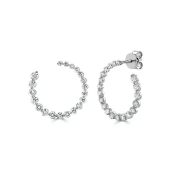 Zadok Collection Diamond Circular Hoop
