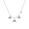 Zadok Collection Diamond Dangle Triangle Necklace