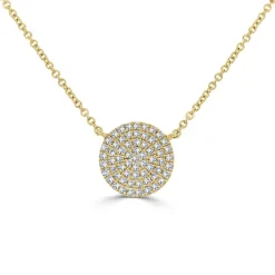 Zadok Collection Diamond Disc Necklace
