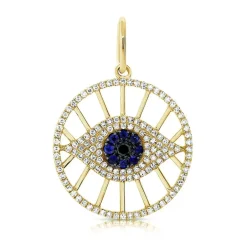 Zadok Collection Diamond Evil Eye Charm