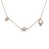 Zadok Collection Diamond Evil Eye Necklace