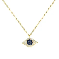 Zadok Collection Diamond Evil Eye Necklace