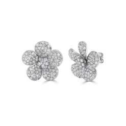 Zadok Collection Diamond Flower Studs