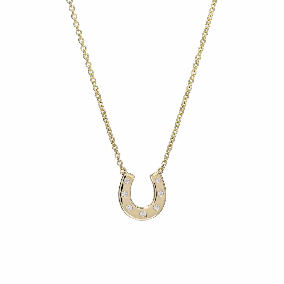 Zadok Collection Diamond Horseshoe Pendant