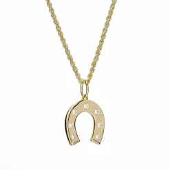 Zadok Collection Diamond Horseshoe Pendant