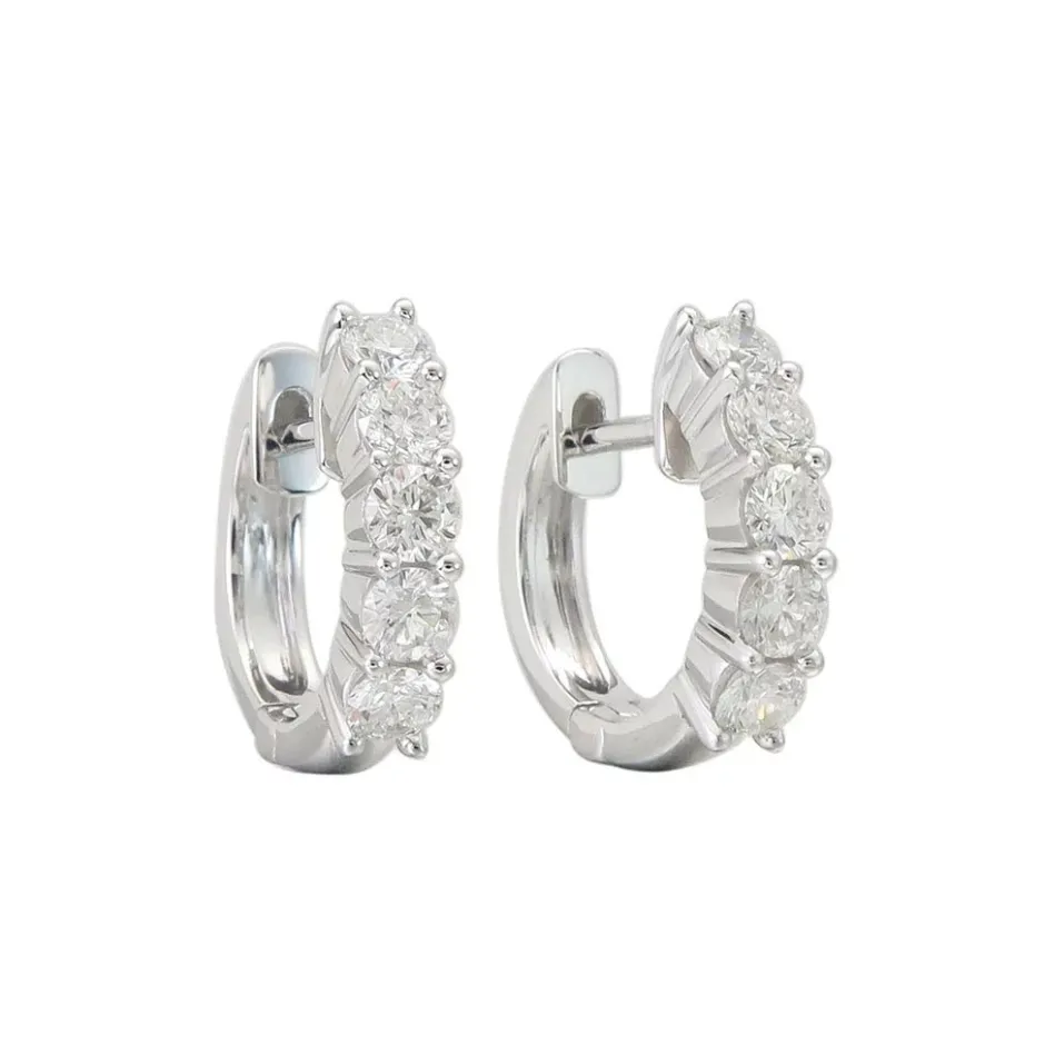 Zadok Collection Diamond Huggie Earrings