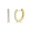 Zadok Collection Diamond Huggie Earrings
