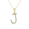 Zadok Collection Diamond Initial Necklace