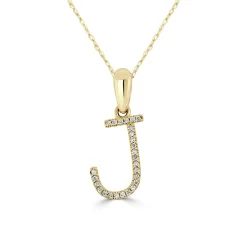 Zadok Collection Diamond Initial Necklace