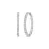 Zadok Collection Diamond Inside Outside Hoop Earrings