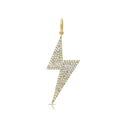 Zadok Collection Diamond Lightning Bolt Charm